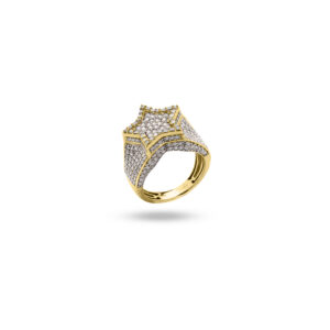 Double Layered Baguettes Star 18K