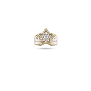 Star Ring XL 18k VVS Diamonds